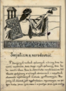 "Ver Sacrum", Z. 3, listopad 1905, winieta "Działu Społecznego"