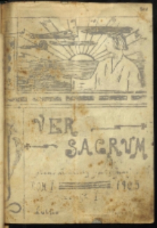 Okładka "Ver Sacrum", Zeszyt 1, styczeń 1905