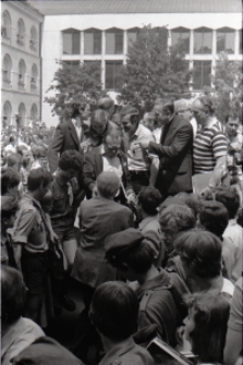 Wizyta Czesława Miłosza i Lecha Wałęsy na Katolickim Uniwersytecie Lubelskim