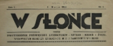 Winieta czasopisma "W Słońce"