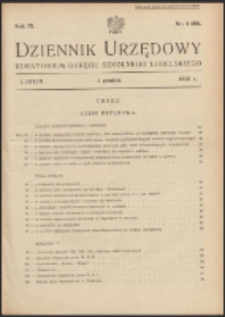 Pierwsza strona "Dziennika Urzędowego Kuratorium Okręgu Szkolnego Lubelskiego"