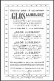 Reklama dziennika "Głos Lubelski" zamieszczona w wydawnictwie "Skorowidz Firm Chrześcijańskich Miasta Lublina"