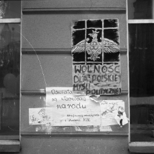 Plakaty antyrządowe w Lublinie