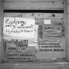 Plakaty strajkowe studentów lubelskich uczelni