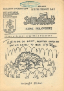 "Solidarność" Ziemi Puławskiej - Biuletyn Informacyjny Niezależnego Samorządowego Związku Zawodowego
