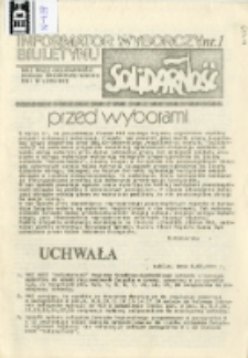 Informator Wyborczy Biuletynu "Solidarność"