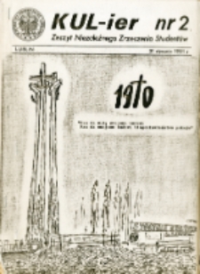 "KUL-ier" - zeszyt Niezależnego Zrzeszenia Student&oacute;w KUL