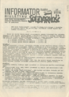 "Informator" Biuletynu MKZ NSZZ "Solidarność" Region Środkowo-Wschodni w Lublinie