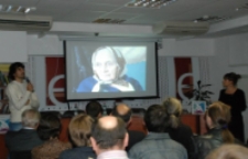 Prezentacja efekt&oacute;w projektu "Pojednanie przez trudna pamięć. Wołyń 1943" w Kijowie. J. Matuszczak i A. Zińczuk