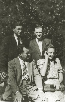 Rodzina Dynermanów wraz z Jerzym Piotrowskim