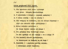 Osiem przykazań VIII Zjazdu PZPR – Maria Rytel – fragment relacji świadka historii [AUDIO]