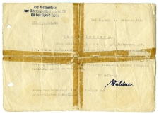 Dokument potwierdzający uwolnienie Haliny Wadowskiej