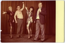 Członkowie kabaretu "Czart" podczas próby