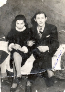 Chaja (Helena) Trachtenberg z domu Wajs z kolegą w Lublinie; 1938
