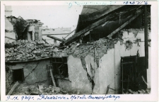 Dziedziniec Hotelu Europejskiego w Lublinie zniszczony podczas bombardowania 9 IX 1939 roku