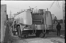 Tył wozu strażackiego Tatra