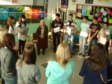 Spotkanie z Marianną Krasnodębską w Gimnazjum nr 9