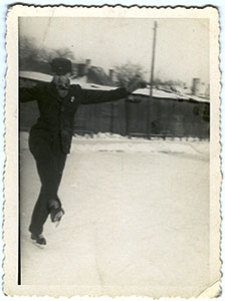 Zbigniew Kopczyński na łyżwach