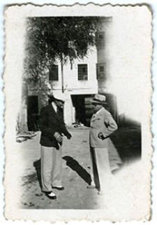 Zbigniew Kopczyński ze znajomym