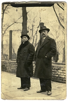 Stefan Prędkiewicz z zięciem Aleksandrem Ślusarskim