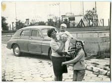 Maria Pietraszewska z c&oacute;rką i siostrzeńcem