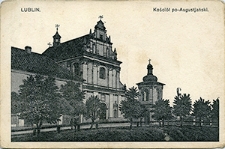 Kościół pw. św. Agnieszki i Klasztor Augustianów w Lublinie. Pocztówka