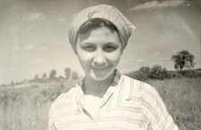 Zofia Siwek (Szwajgier) podczas czynu społecznego