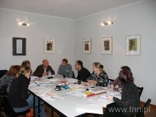 Uczestnicy projektu "Życie Żydów w Europie" podczas spotkania roboczego w Lublinie