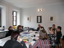 Uczestnicy projektu "Życie Żydów w Europie" podczas spotkania roboczego w Lublinie