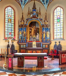 Ołtarz główny- kościół p.w. św. Stanisława Biskupa Męczennika w Łańcucie