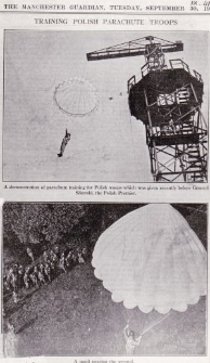 Wieża do ćwiczeń skoków spadochronowych
