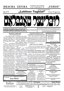 "Lubliner Tugblat" nr 279 (wersja polska)