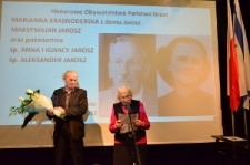 Marianna Krasnodębska podczas ceremonii wręczenia honorowego obywatelstwa Państwa Izrael