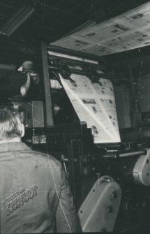 Lubelskie Zakłady Graficzne. Maszyna falcująca