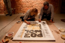 Irańsko-polski performance malarstwa kaligraficznego