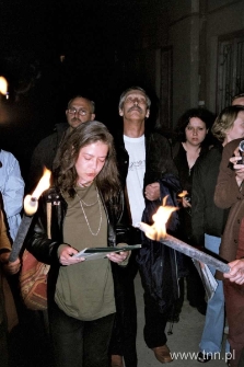 Podczas Festiwalu I Międzynarodowego Festiwalu Schulzowskiego w Drohobyczu, 2004, fot. Z. Milczarek