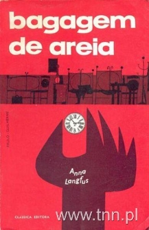 Okładka portugalskiego wydania "Bagaży z piasku" Anny Langfus