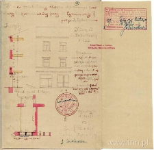 Plan domu przy ul. Cyruliczej 1/ Lubartowskiej 7 (obecnie 33)