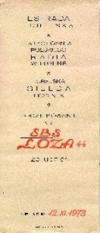 Podziękowanie dla SBS Loża 44