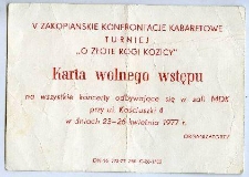Karta wolnego wstępu