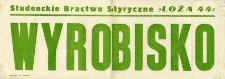 Afisz programu kabaretowego "Wyrobisko"