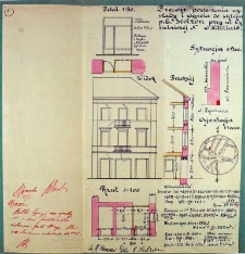Plan domu przy ul. Cyruliczej 6 (obecnie 8)/ Furmańskiej 8