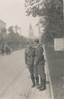 Żołnierze Wehrmachtu na ulicy Zamojskiej w Lublinie