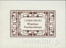 Ekslibris Wiesława Kaczkowskiego