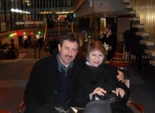 Bogusław Wr&oacute;blewski z poetką Anną Frajlich w Nowym Jorku