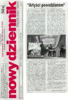 "Artyści powodzianom" - artykuł w "Nowy Dziennik - Polish Daily News"