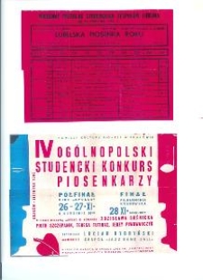 Afisze konkusr&oacute;w piosenki