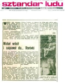 Michał wr&oacute;cił i zaśpiewał dla... Star&oacute;wki - artykuł w Sztandarze Ludu