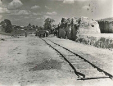 Budowa drogi na Czechowie - wykopy niwelacja terenu