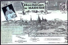 Plakat zapraszający na koncert Michała Hochmana w Hadesie